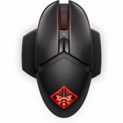 HP OMEN Souris sans fil by Photon, Ambidextre, Optique, Bluetooth + USB Type-A, 16000 DPI, Noir