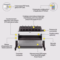 HP Designjet Imprimante T1600 de 36 pouces - Vue supplémentaire 12