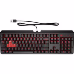 HP Clavier encodeur OMEN by, Taille réelle (100 %), USB, Clavier mécanique, Noir