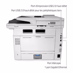 HP LaserJet Enterprise Imprimante multifonction M430f, Noir et blanc, Imprimante pour Entreprises, Impression, copie, scan, fax, Chargeur automatique de documents de 50 feuilles; Impression recto-verso; Numérisation recto-verso; Impression USB en façade; Taille compacte; Éco-énergétique; Sécurité renforcée - Vue supplémentaire 11