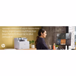 HP LaserJet Enterprise Imprimante multifonction M430f, Noir et blanc, Imprimante pour Entreprises, Impression, copie, scan, fax, Chargeur automatique de documents de 50 feuilles; Impression recto-verso; Numérisation recto-verso; Impression USB en façade; Taille compacte; Éco-énergétique; Sécurité renforcée - Vue supplémentaire 13