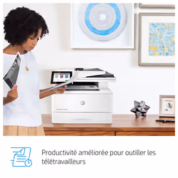 HP LaserJet Enterprise Imprimante multifonction M430f, Noir et blanc, Imprimante pour Entreprises, Impression, copie, scan, fax, Chargeur automatique de documents de 50 feuilles; Impression recto-verso; Numérisation recto-verso; Impression USB en façade; Taille compacte; Éco-énergétique; Sécurité renforcée - Vue supplémentaire 8