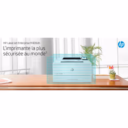HP LaserJet Enterprise M406dn, Noir et blanc, Imprimante pour Entreprises, Imprimer, Taille compacte; Sécurité renforcée; Impression recto-verso; Éco-énergétique; Impression USB en façade - Vue supplémentaire 10