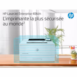 HP LaserJet Enterprise M406dn, Noir et blanc, Imprimante pour Entreprises, Imprimer, Taille compacte; Sécurité renforcée; Impression recto-verso; Éco-énergétique; Impression USB en façade - Vue supplémentaire 13