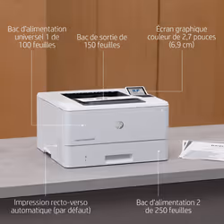 HP LaserJet Enterprise M406dn, Noir et blanc, Imprimante pour Entreprises, Imprimer, Taille compacte; Sécurité renforcée; Impression recto-verso; Éco-énergétique; Impression USB en façade - Vue supplémentaire 17