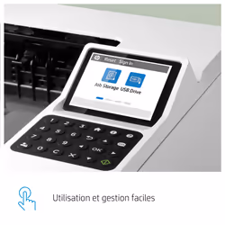 HP LaserJet Enterprise M406dn, Noir et blanc, Imprimante pour Entreprises, Imprimer, Taille compacte; Sécurité renforcée; Impression recto-verso; Éco-énergétique; Impression USB en façade - Vue supplémentaire 20