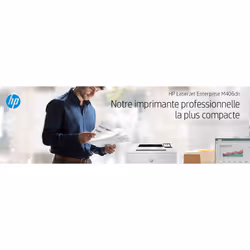 HP LaserJet Enterprise M406dn, Noir et blanc, Imprimante pour Entreprises, Imprimer, Taille compacte; Sécurité renforcée; Impression recto-verso; Éco-énergétique; Impression USB en façade - Vue supplémentaire 21