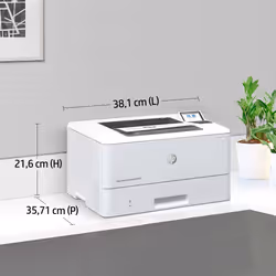 HP LaserJet Enterprise M406dn, Noir et blanc, Imprimante pour Entreprises, Imprimer, Taille compacte; Sécurité renforcée; Impression recto-verso; Éco-énergétique; Impression USB en façade - Vue supplémentaire 9
