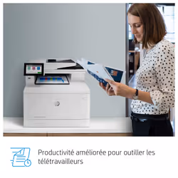 HP Color LaserJet Enterprise Imprimante multifonction couleur LaserJet Enterprise M480f, Couleur, Imprimante pour Entreprises, Impression, copie, scan, fax, Taille compacte; Sécurité renforcée; Impression recto-verso; Chargeur automatique de documents de 50 feuilles; Éco-énergétique - Vue supplémentaire 16