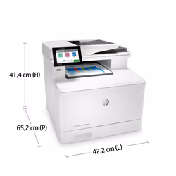 HP Color LaserJet Enterprise Imprimante multifonction couleur LaserJet Enterprise M480f, Couleur, Imprimante pour Entreprises, Impression, copie, scan, fax, Taille compacte; Sécurité renforcée; Impression recto-verso; Chargeur automatique de documents de 50 feuilles; Éco-énergétique - Vue supplémentaire 9