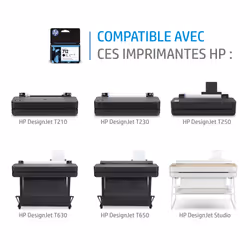 HP Pack de 3 cartouches d'encre DesignJet 712, jaune, 29 ml - Vue supplémentaire 6