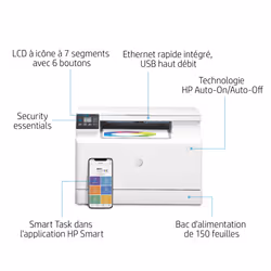 HP Color LaserJet Pro Imprimante multifonction M182n, Couleur, Imprimante pour Impression, copie, numérisation, Eco-énergétique; Sécurité renforcée - Vue supplémentaire 17