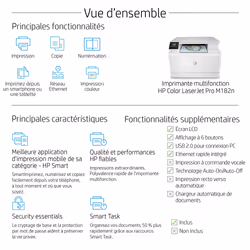HP Color LaserJet Pro Imprimante multifonction M182n, Couleur, Imprimante pour Impression, copie, numérisation, Eco-énergétique; Sécurité renforcée - Vue supplémentaire 22