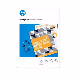 HP Papier Everyday Business, brillant, 120 g/m2, A4 (210 x 297 mm), 150 feuilles, Impression laser, A4 (210x297 mm), Gloss, 1 ...