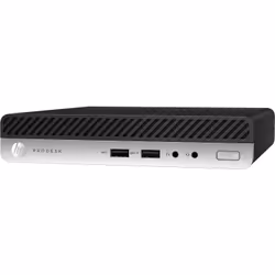HP ProDesk 400 G5 Mini PC i5-9500T 16Go 512Go SSD Win10 Pro Noir, Argent