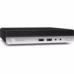 HP ProDesk 400 G5 Mini PC i5-9500T 16Go 512Go SSD Win10 Pro Noir, Argent