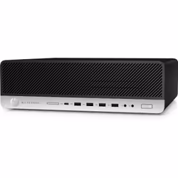 HP EliteDesk 800 G5 9500 8Go 256Go SSD Win10 Pro SFF PC Noir, Argent