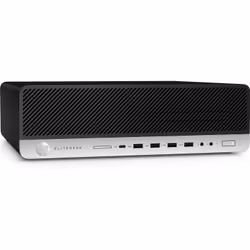 HP EliteDesk 800 G5 9500 8Go 256Go SSD Win10 Pro SFF PC Noir, Argent
