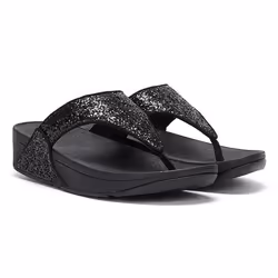 Tongs compensées femme FitFlop Lulu Glitter PU