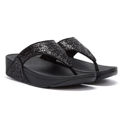 Tongs compensées femme FitFlop Lulu Glitter PU