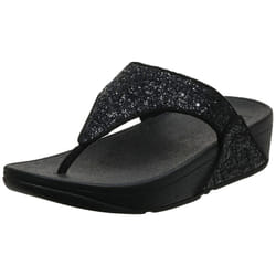 Tongs compensées femme FitFlop Lulu Glitter PU