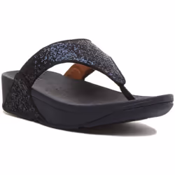 Tongs compensées femme FitFlop Lulu Glitter PU