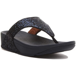 Tongs compensées femme FitFlop Lulu Glitter PU