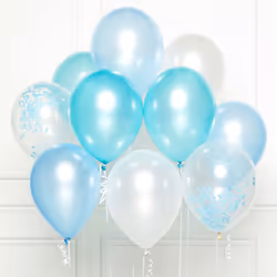 Amscan 9907428, Ballon-jouet, Latex, Bleu, 27 cm, 1 pièce(s)
