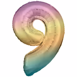 Amscan 9909707, Ballon-jouet, Feuille, Numéro, 86 cm, 5 pièce(s)