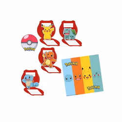 8 Invitations et enveloppes anniversaire Pokémon