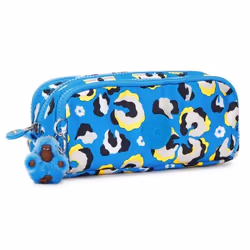 Trousse Kipling GITROY 23 CM - 3 Compartiments Leopard Floral