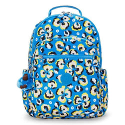 kipling Back To School Print Seoul Large Backpack L Leopard Floral [232625] -  sac à dos sac a dos