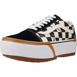 Basket Cuir Vans Old Skool Stacked
