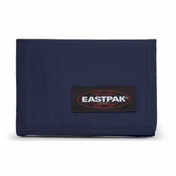 Eastpak Crew Single, Portefeuille, Marine, Nylon, Monochromatique, Moonlit Navy, Fermoir, Fermeture à glissière