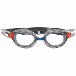 Zoggs Predator-Regular Fit Unisexe Transparent-Gris-Transparent Coupe Droite