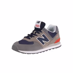 Baskets NEW BALANCE ML574EAD Gris et Bleu Marine Homme - Cuir - Lacets