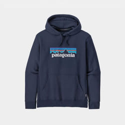 Sweat à capuche Patagonia Line Logo Ridge Stripe Uprisal - New Navy - Homme - Manches longues - 100% recyclé