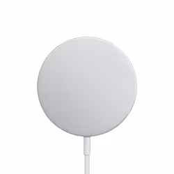 Apple MagSafe, Intérieure, Recharge sans fil, Argent, Blanc