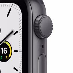 Apple Watch SE OLED 40 mm Numérique 324 x 394 pixels Écran tactile Gris Wifi GPS (satellite)