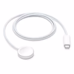 Apple Câble de charge rapide magnétique vers USB‑C pour Watch (1 m), Intérieure, USB, Recharge sans fil, 1 m, Blanc