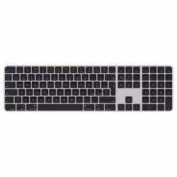 Apple Magic Keyboard, Taille réelle (100 %), USB + Bluetooth, Noir