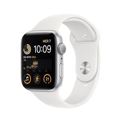 Apple Watch SE OLED 44mm Argent Wifi GPS (satellite)