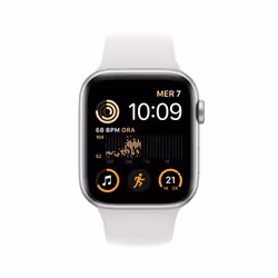 Apple Watch SE OLED 44mm Argent Wifi GPS (satellite)