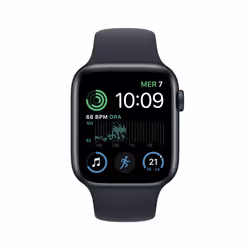 Apple Watch SE OLED 44mm 4G Noir Wifi GPS (satellite)
