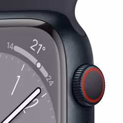 Apple Watch Series 8 OLED 41mm 4G Noir Wifi GPS (satellite)
