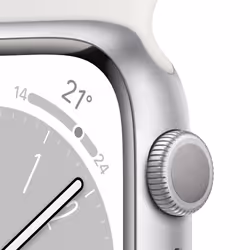 Apple Watch Series 8 OLED 45mm Argent Wifi GPS (satellite)