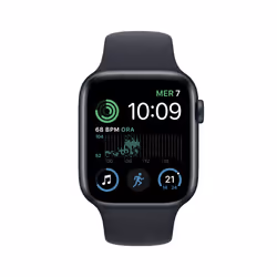 Apple Watch SE OLED 44mm Noir Wifi GPS (satellite)
