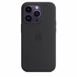 Apple Coque en silicone avec MagSafe pour iPhone 14 Pro - Minuit, Housse, Apple, iPhone 14 Pro, 15,5 cm (6.1"), Noir