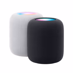 Apple HomePod, Apple Siri, Cylindre, Blanc, Tissu, Home app and HomeKit, Siri, VoiceOver, Intercom transcriptions, Touch Acco ...