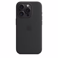 Apple MT1A3ZM/A Housse iPhone 15 Pro silicone Noir - Vue supplémentaire 4
